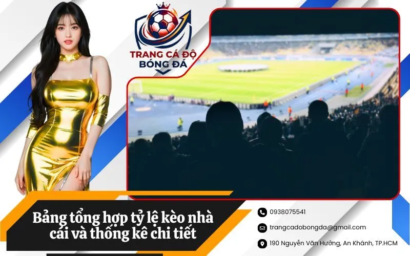 Bảng tổng hợp tỷ lệ kèo nhà cái và thống kê chi tiết