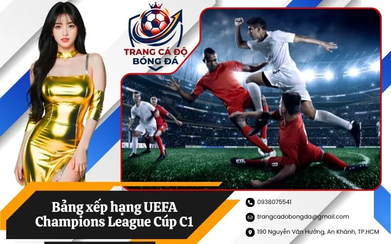 Bảng xếp hạng UEFA Champions League Cúp C1