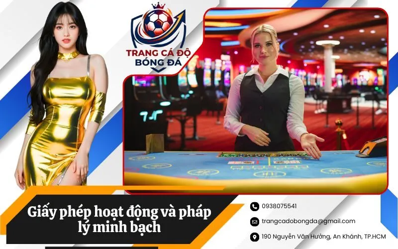 Giấy phép hoạt động và pháp lý minh bạch