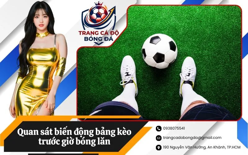Quan sát biến động bảng kèo trước giờ bóng lăn